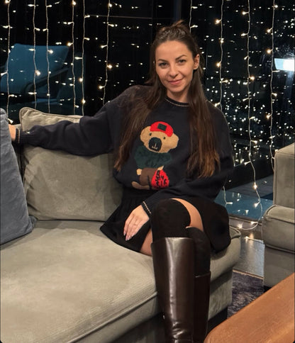 Пуловер Fancy Bear с вълна