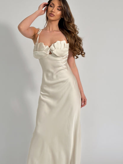 Сатенена рокля Dolchena