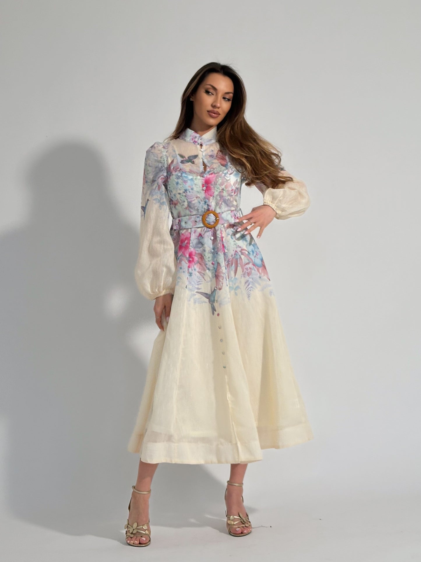 Рокля Rosie с флорални мотиви