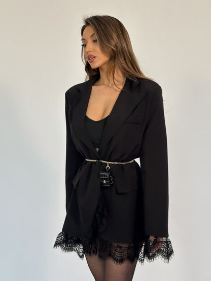 Дълъг блейзър Bellisa с дантела