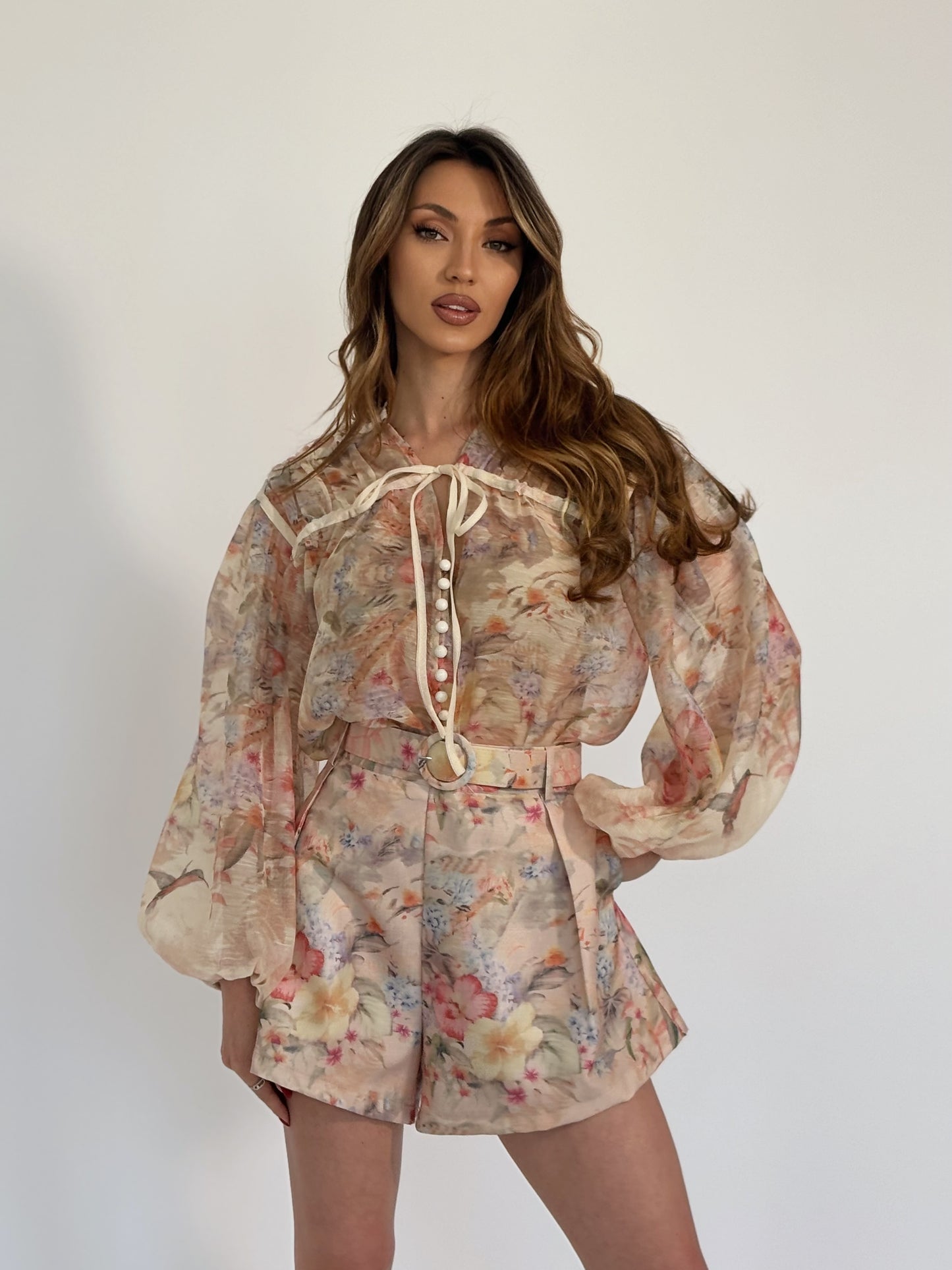 Комплект Sesila с флорални мотиви