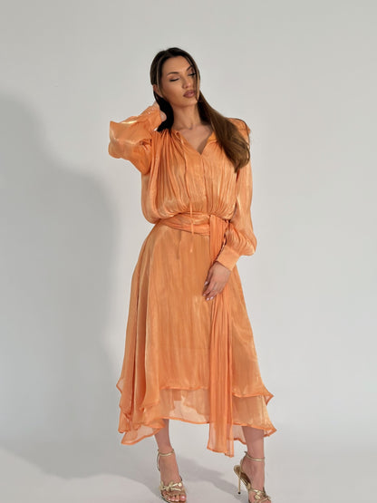 Сатенена рокля Carmella