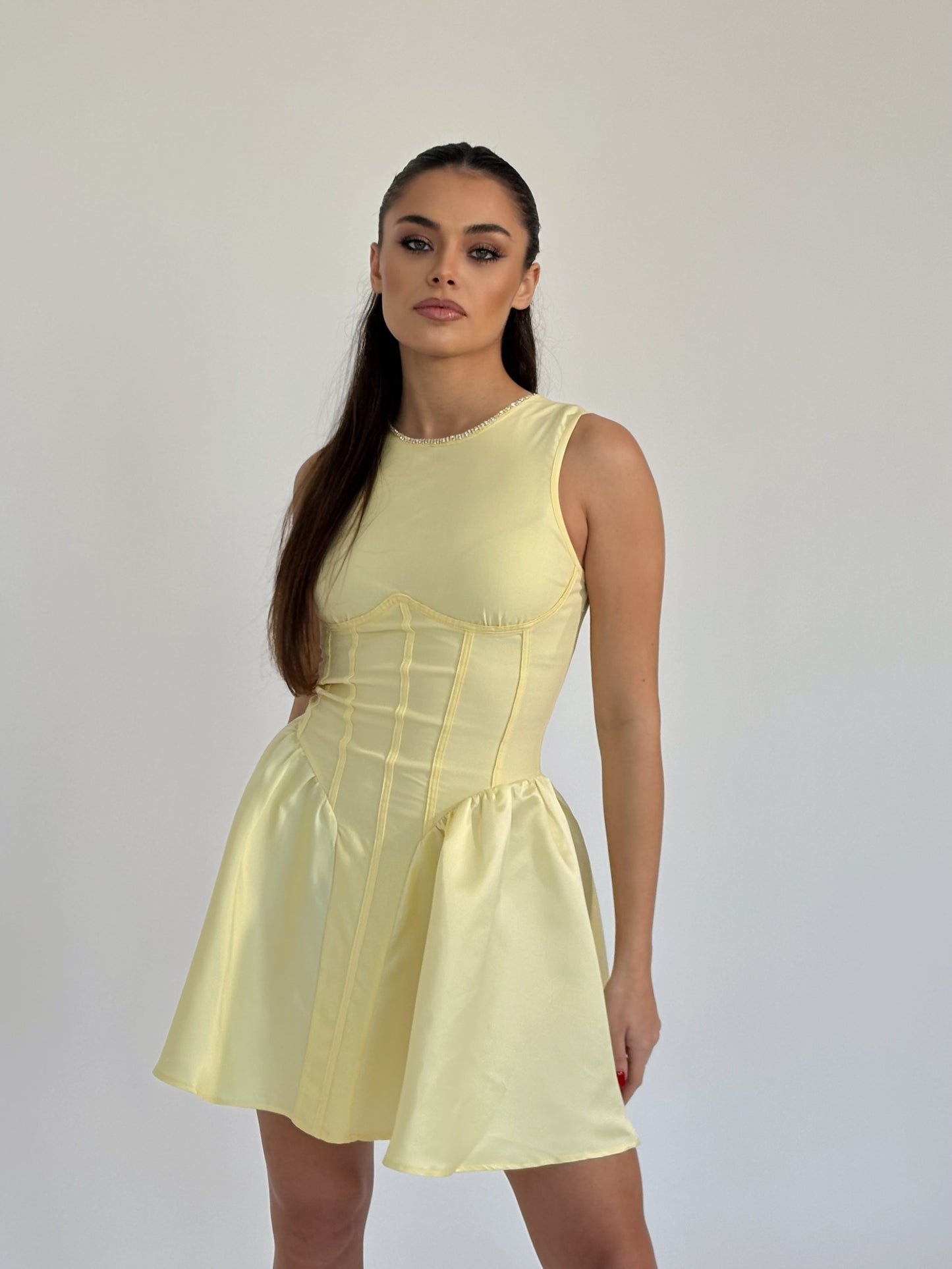 Рокля Lolla със сатен