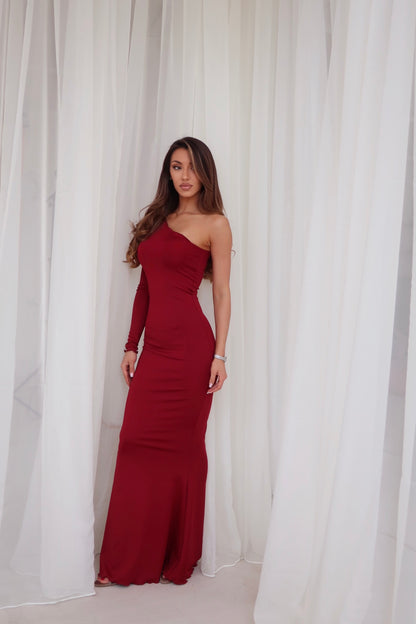 Рокля ISALINE с едно рамо