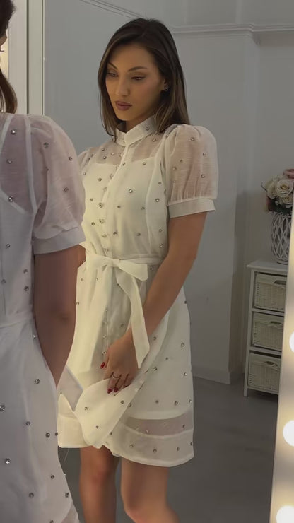 Diamond dress with stones